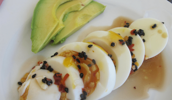 Sesame Eggs with Oyster & Chilli