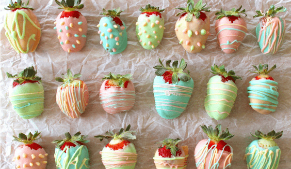 Easter Choc Dipped Strawberries