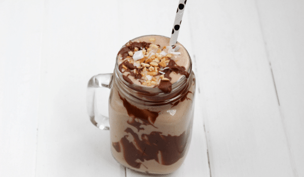 High Protein Snickers Shake