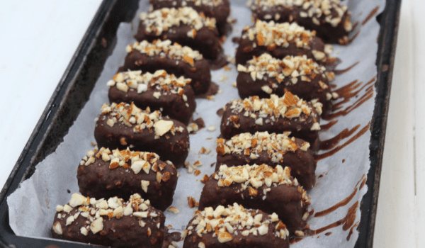 Almond Butter Snickers Bars