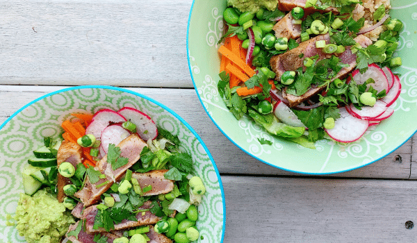 Pineapple & Seared Tuna Poke Bowl