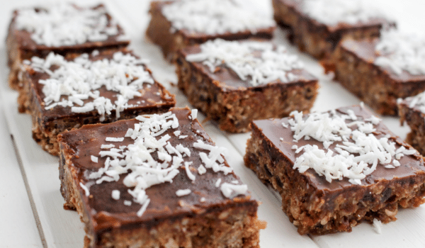 Chocolate & Date Oat Slice