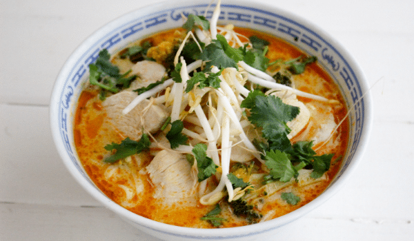 The Best 10 minute Chicken Laksa