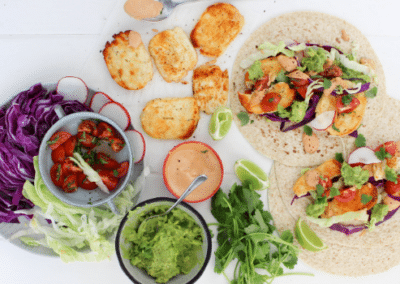 Grilled Halloumi Tacos with Chipotle Sauce