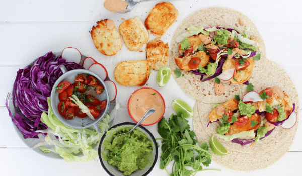 Grilled Halloumi Tacos with Chipotle Sauce