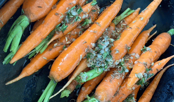 Honey Roasted Carrots with Herbed Yoghurt