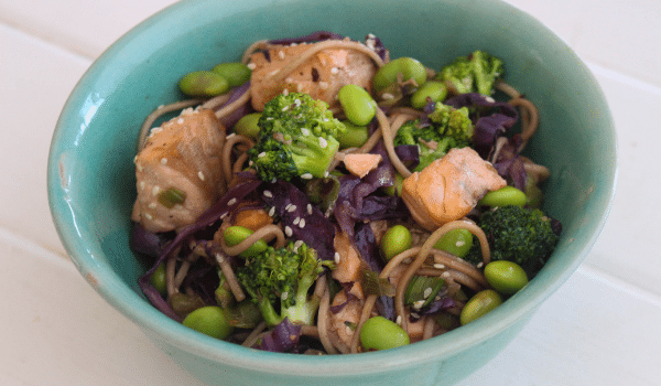 Garlic & Ginger Salmon Stir-Fry