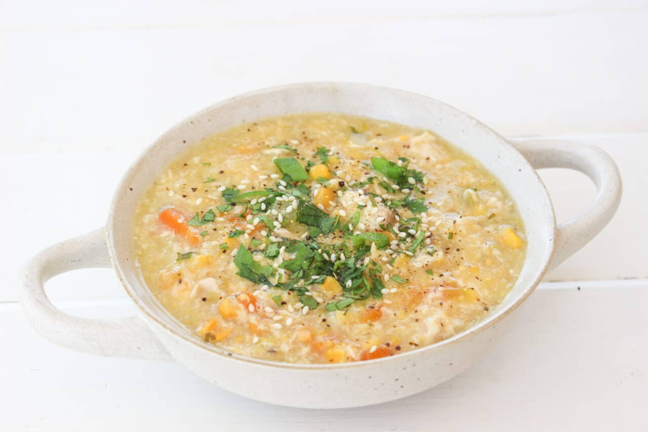 Warming Chicken & Corn Soup The Biting Truth