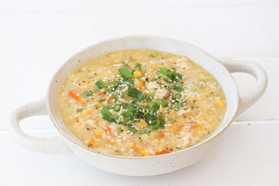 Warming Chicken & Corn Soup The Biting Truth